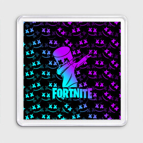 Магнит 55*55 с принтом FORTNITE X MARSHMELLO / ФОРТНАЙТ , Пластик | Размер: 65*65 мм; Размер печати: 55*55 мм | fortnite | fortnite 2 | fortnite x | marshmello | ninja | ninja hyper streamer | ninja streamer | streamer | tyler blevins | маршмелло | ниндзя | фортнайт | фортнайт 2 | фортнайт глава 2