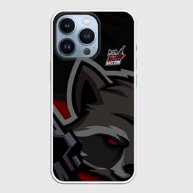 Чехол для iPhone 13 Pro с принтом Форма Bad Raccoon ,  |  | design | logo | mascot | баскетбол | герои | животное | зверек | звери | киберспорт | мех | оружие | скунс | спортивная | стиль | талисман | фитнес | форма | футбол | яркие