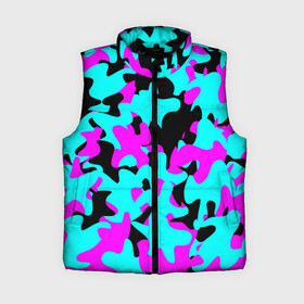 Женский жилет утепленный 3D с принтом Modern Camouflage ,  |  | abstract | camouflage | design | geometry | modern | texture | геометрия | дизайн | камуфляж | современный | текстура