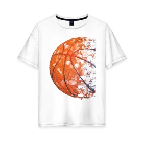 Женская футболка хлопок Oversize с принтом BasketBall Style , 100% хлопок | свободный крой, круглый ворот, спущенный рукав, длина до линии бедер
 | air | ball | balls | basket | basketball | bulls | game | hip hop | jordan | kobi | lakers | nba | oneill | play | rap | shakil | shaq | sport | баскет | баскетбол | джордан | зож | игра | играть | инста | нба | спорт | стиль | шакил