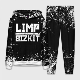 Женский костюм 3D (с толстовкой) с принтом Limp Bizkit ,  |  | bizkit | limp | limp bizkit | music | rock | бизкиты | лимп бизкит | лимпы | липкие письки | музыка | рок