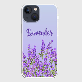 Чехол для iPhone 13 mini с принтом Lavander ,  |  | Тематика изображения на принте: 8 марта | lavanda | лаванда | праздник | цветы