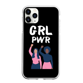 Чехол для iPhone 11 Pro матовый с принтом Женская Сила Girl Power , Силикон |  | девичья | девушки | для девушек | женская | женщинам | женщины | интересы | на английском | на иностранном | надписи на английском | подруга | подруги | права | протест