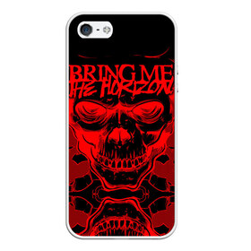 Чехол для iPhone 5/5S матовый с принтом Bring Me the Horizon , Силикон | Область печати: задняя сторона чехла, без боковых панелей | bmth | metal | music | official | rca records label | rock | sempiternal | video | британская | группа | дэткор | поп | рок