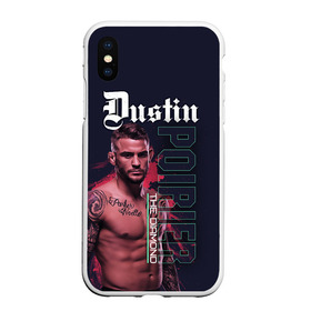 Чехол для iPhone XS Max матовый с принтом Dustin Poirier , Силикон | Область печати: задняя сторона чехла, без боковых панелей | Тематика изображения на принте: diamond | diamond poirier | dustin poirier | mma | poirier | ssru | ufc | дастин порье | мма | порье