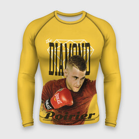 Мужской рашгард 3D с принтом Diamond Poirier ,  |  | diamond | diamond poirier | dustin poirier | mma | poirier | ssru | ufc | дастин порье | мма | порье