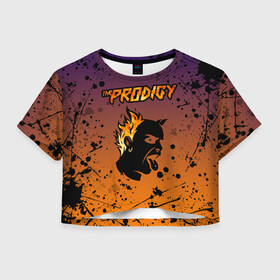 Женская футболка Crop-top 3D с принтом THE PRODIGY | ПРОДИДЖИ (Z) , 100% полиэстер | круглая горловина, длина футболки до линии талии, рукава с отворотами | keith charles flint | prodigy | the prodigy | альтернативный дэнс | бигбит | брейкбит | кит флинт | лиам хоулетт | максим реалити | техно | электроник рок | электропанк