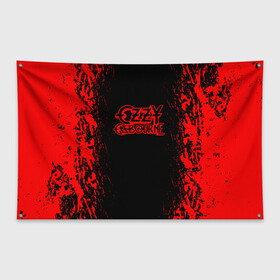Флаг-баннер с принтом Ozzy Osbourne | Black Sabbath (Z) , 100% полиэстер | размер 67 х 109 см, плотность ткани — 95 г/м2; по краям флага есть четыре люверса для крепления | black sabbath | michael osbourne | ozzy osbourne | джон майкл осборн | дум метал | хард рок | хеви метал