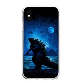 Чехол силиконовый для Apple iPhone XS Max матовый NEW с принтом GODZILLA , Силикон | Область печати: задняя сторона чехла, без боковых панелей | comic con | godzilla | gojira | logo | годзилла | знаки | иероглифы | лого | монстр | фильм | чудовище