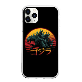 Чехол силиконовый для Apple iPhone 11 Pro матовый NEW с принтом GODZILLA , Силикон |  | comic con | godzilla | gojira | logo | годзилла | знаки | иероглифы | лого | монстр | фильм | чудовище