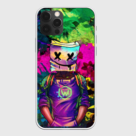 Чехол для iPhone 12 Pro Max с принтом Marshmello , Силикон |  | christopher comstock | cool | dj | edm | fortnite | marshmello | marshmellow | гранж | граффити | диджей | зефир | зефирка | кристофер комсток | музыка | музыкант | стрит арт | фортнайт