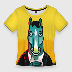 Женская футболка 3D Slim с принтом BoJack Horseman ,  |  | bojack horseman | конь боджек