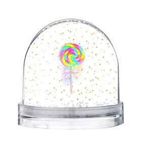 Снежный шар с принтом Леденец , Пластик | Изображение внутри шара печатается на глянцевой фотобумаге с двух сторон | Тематика изображения на принте: бант | десерт | конфеты | леденец | розовый | сахар | сладкий | сладости