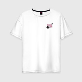 Женская футболка хлопок Oversize с принтом BT21 , 100% хлопок | свободный крой, круглый ворот, спущенный рукав, длина до линии бедер
 | bt21 | bts | k pop | бт21 | бтс | бтс 2020 | группа бтс | к поп | кей поп | кейпоп