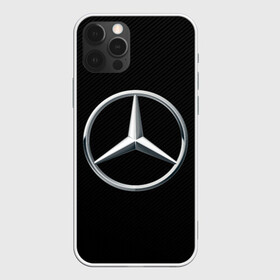 Чехол для iPhone 12 Pro Max с принтом MERCEDES-BENZ CARBON | МЕРСЕДЕС , Силикон |  | amg | auto | carbon | mercedes | sport | авто | автомобиль | автомобильные | амг | бренд | карбон | марка | машины | мерседес | спорт