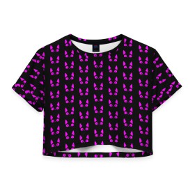 Женская футболка Crop-top 3D с принтом 8 марта , 100% полиэстер | круглая горловина, длина футболки до линии талии, рукава с отворотами | 8 | день | женский | коллаж | котики | марта | международный