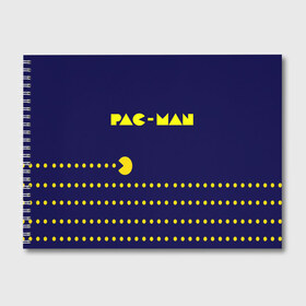 Альбом для рисования с принтом PAC-MAN , 100% бумага
 | матовая бумага, плотность 200 мг. | 1980 | game | ghostbusters | pac man | игра | монстры | охотники за привидениями | пэкмен | уровень | ход