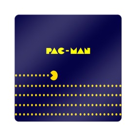 Магнит виниловый Квадрат с принтом PAC-MAN , полимерный материал с магнитным слоем | размер 9*9 см, закругленные углы | 1980 | game | ghostbusters | pac man | игра | монстры | охотники за привидениями | пэкмен | уровень | ход