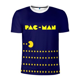 Мужская футболка 3D спортивная с принтом PAC-MAN , 100% полиэстер с улучшенными характеристиками | приталенный силуэт, круглая горловина, широкие плечи, сужается к линии бедра | 1980 | game | ghostbusters | pac man | игра | монстры | охотники за привидениями | пэкмен | уровень | ход