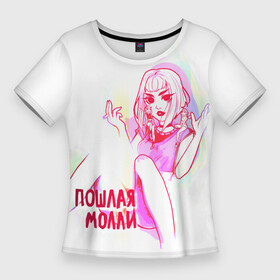 Женская футболка 3D Slim с принтом Пошлая Молли(РБ) ,  |  | аниме | блед | бледный | девушка | дроп | звёзды | кирилл | любимая | молли | молодые | паки | песня | пошлая | пуси | рок | рок н ролла | сестры | твоей