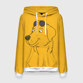 Женская толстовка 3D с принтом Mr. Peanutbutter , 100% полиэстер  | двухслойный капюшон со шнурком для регулировки, мягкие манжеты на рукавах и по низу толстовки, спереди карман-кенгуру с мягким внутренним слоем. | bojack horseman | mr. peanutbutter | конь боджек | мистер арахисовое масло | мистер подхвост