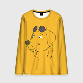 Мужской лонгслив 3D с принтом Mr. Peanutbutter , 100% полиэстер | длинные рукава, круглый вырез горловины, полуприлегающий силуэт | bojack horseman | mr. peanutbutter | конь боджек | мистер арахисовое масло | мистер подхвост