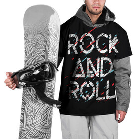 Накидка на куртку 3D с принтом Rock And Roll , 100% полиэстер |  | модный | музыка | надписи | надпись | песня | рок н ролл | символы | сообщение | танец | текст | фраза | цитаты | черный
