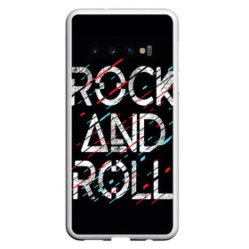 Чехол для Samsung Galaxy S10 с принтом Rock And Roll , Силикон | Область печати: задняя сторона чехла, без боковых панелей | модный | музыка | надписи | надпись | песня | рок н ролл | символы | сообщение | танец | текст | фраза | цитаты | черный