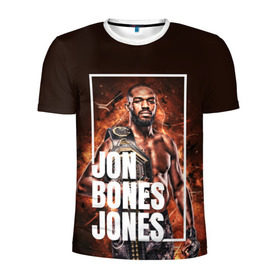 Мужская футболка 3D спортивная с принтом Jon Jones , 100% полиэстер с улучшенными характеристиками | приталенный силуэт, круглая горловина, широкие плечи, сужается к линии бедра | bones jones | jon bones jones | jon jones | jonny bones | jonnybones | mma | ufc | джон джонс | мма