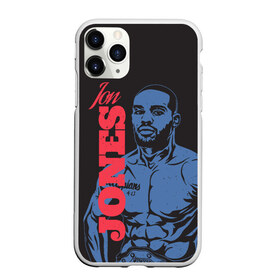 Чехол для iPhone 11 Pro матовый с принтом Jon Jones , Силикон |  | Тематика изображения на принте: bones jones | jon bones jones | jon jones | jonny bones | jonnybones | mma | ufc | джон джонс | мма