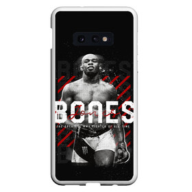 Чехол для Samsung S10E с принтом Bones Jones , Силикон | Область печати: задняя сторона чехла, без боковых панелей | Тематика изображения на принте: bones jones | jon bones jones | jon jones | jonny bones | jonnybones | mma | ssru | ufc | джон джонс | мма