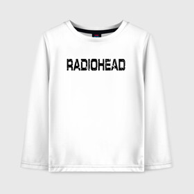 Детский лонгслив хлопок с принтом Radiohead , 100% хлопок | круглый вырез горловины, полуприлегающий силуэт, длина до линии бедер | radiohead | thomas edward yorke | альтернативный рок | арт рок | джонни гринвуд | инди рок | колин гринвуд | том йорк | фил селуэй | эд о’брайен | экспериментальный рок | электронная музыка