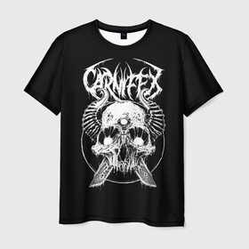 Мужская футболка 3D с принтом Carnifex , 100% полиэфир | прямой крой, круглый вырез горловины, длина до линии бедер | behemoth | black | blackmetal | burzum | carnifex | punk | rock | suicide silence