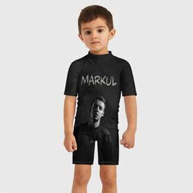 Детский купальный костюм 3D с принтом MARKUL , Полиэстер 85%, Спандекс 15% | застежка на молнии на спине | Тематика изображения на принте: depression | gang | great | green | markul | park | маркул