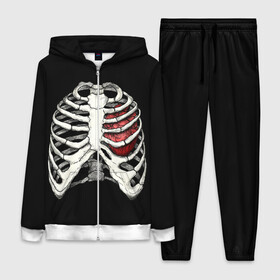 Женский костюм 3D с принтом My Heart ,  |  | bone | bones | chest | heart | hearts | love | organ | organs | ribs | skeleton | x ray | грудная клетка | кости | кость | орган | органы | ребра | рентген | сердца | сердце | скелет