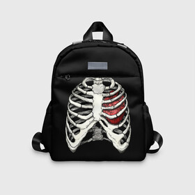 Детский рюкзак 3D с принтом My Heart , 100% полиэстер | лямки с регулируемой длиной, сверху петелька, чтобы рюкзак можно было повесить на вешалку. Основное отделение закрывается на молнию, как и внешний карман. Внутри дополнительный карман. По бокам два дополнительных кармашка | Тематика изображения на принте: bone | bones | chest | heart | hearts | love | organ | organs | ribs | skeleton | x ray | грудная клетка | кости | кость | орган | органы | ребра | рентген | сердца | сердце | скелет