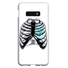 Чехол для Samsung S10E с принтом X-Ray , Силикон | Область печати: задняя сторона чехла, без боковых панелей | Тематика изображения на принте: bone | bones | chest | heart | hearts | love | organ | organs | ribs | skeleton | x ray | грудная клетка | кости | кость | орган | органы | ребра | рентген | сердца | сердце | скелет