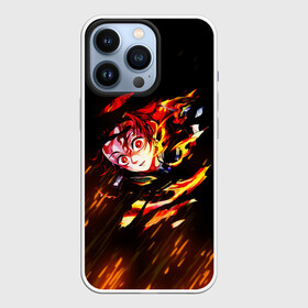 Чехол для iPhone 13 Pro с принтом Burning Kamado ,  |  | Тематика изображения на принте: demon slayer | kimetsu no yaiba | nezuko | shinobu | slayer | tanjiro | zenitsu | гию томиока | зенитцу | иноске хашибира | клинок рассекающий демонов | незуко | танджиро | шинобу кочо