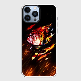 Чехол для iPhone 13 Pro Max с принтом Burning Kamado ,  |  | Тематика изображения на принте: demon slayer | kimetsu no yaiba | nezuko | shinobu | slayer | tanjiro | zenitsu | гию томиока | зенитцу | иноске хашибира | клинок рассекающий демонов | незуко | танджиро | шинобу кочо