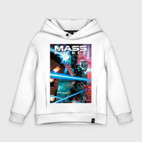 Детское худи Oversize хлопок с принтом Mass effect , френч-терри — 70% хлопок, 30% полиэстер. Мягкий теплый начес внутри —100% хлопок | боковые карманы, эластичные манжеты и нижняя кромка, капюшон на магнитной кнопке | game | games | rpg | гаррус вакариан | масс эффект | турианец | шепард