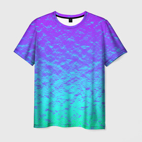 Мужская футболка 3D с принтом ПЕРЛАМУТР , 100% полиэфир | прямой крой, круглый вырез горловины, длина до линии бедер | Тематика изображения на принте: neon | retro | абстракция | блестки | вода | волны | краски | неон | неоновый | перламутр | поп | радуга | ретро | текстура | фиолетовый