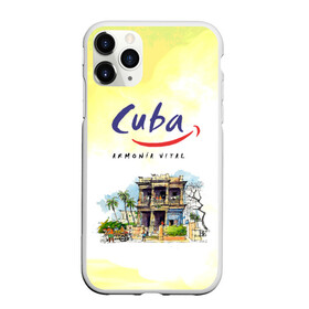 Чехол для iPhone 11 Pro Max матовый с принтом Куба , Силикон |  | cuba | карибы | куба | лето | пальмы | путешествия | солнце | туризм