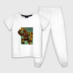 Детская пижама хлопок с принтом Roblox 3d , 100% хлопок |  брюки и футболка прямого кроя, без карманов, на брюках мягкая резинка на поясе и по низу штанин
 | 3d | roblox | иллюзия | роблокс | рыцарь с мечом