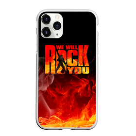 Чехол для iPhone 11 Pro Max матовый с принтом Queen - We Will Rock You , Силикон |  | freddie mercury | paul | queen | quen | богемская рапсодия | брайан мэй | глэм | группа | джон дикон | квин | королева | куин | меркури | меркьюри | музыкант | мэркури | певец | песня | поп | роджер тейлор | рок