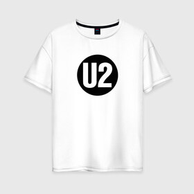 Женская футболка хлопок Oversize с принтом U2 , 100% хлопок | свободный крой, круглый ворот, спущенный рукав, длина до линии бедер
 | david hewson | u2 | адам клейтон | альтернативный рок | боно эдж | дэнс рок | ларри маллен | постпанк | рок | софт рок | ю ту