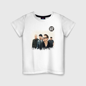 Детская футболка хлопок с принтом U2 , 100% хлопок | круглый вырез горловины, полуприлегающий силуэт, длина до линии бедер | david hewson | u2 | адам клейтон | альтернативный рок | боно эдж | дэнс рок | ларри маллен | постпанк | рок | софт рок | ю ту
