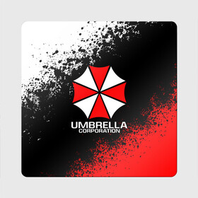 Магнит виниловый Квадрат с принтом RESIDENT EVIL UMBRELLA | РЕЗИДЕНТ ЕВИЛ (Z) , полимерный материал с магнитным слоем | размер 9*9 см, закругленные углы | Тематика изображения на принте: ada wong | biohazard | leon | nemesis | project resistance | raccoon city | re | re3 | resident evil | resident evil 3 | rpd | stars | umbrella | ада вонг | амбрелла | немезис | ужасы