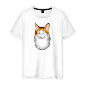Мужская футболка хлопок с принтом ГНЕГ , 100% хлопок | прямой крой, круглый вырез горловины, длина до линии бедер, слегка спущенное плечо. | гнег | ирония | котэ | мем | мемы про котов | мета | постирония | прикол | ржака