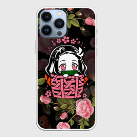 Чехол для iPhone 13 Pro Max с принтом НЕЗУКО КАМАДО | KIMETSU NO YAIBA (Z) ,  |  | Тематика изображения на принте: demon slayer | kimetsu no yaiba | nezuko | shinobu | slayer | tanjiro | zenitsu | гию томиока | зенитцу | иноске хашибира | клинок рассекающий демонов | незуко | танджиро | шинобу кочо