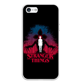 Чехол для iPhone 5/5S матовый с принтом STRANGER THINGS , Силикон | Область печати: задняя сторона чехла, без боковых панелей | 11 | stranger things | одди | одиннадцатая | очень странные дела | сериалы